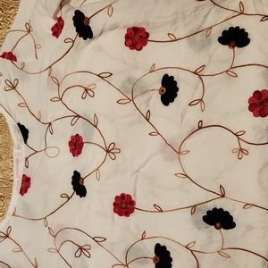5 Parami design white and red and blue embroidery size 1x